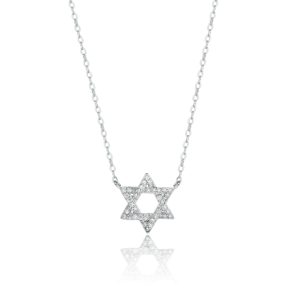שרשרת מגן דוד כסופה